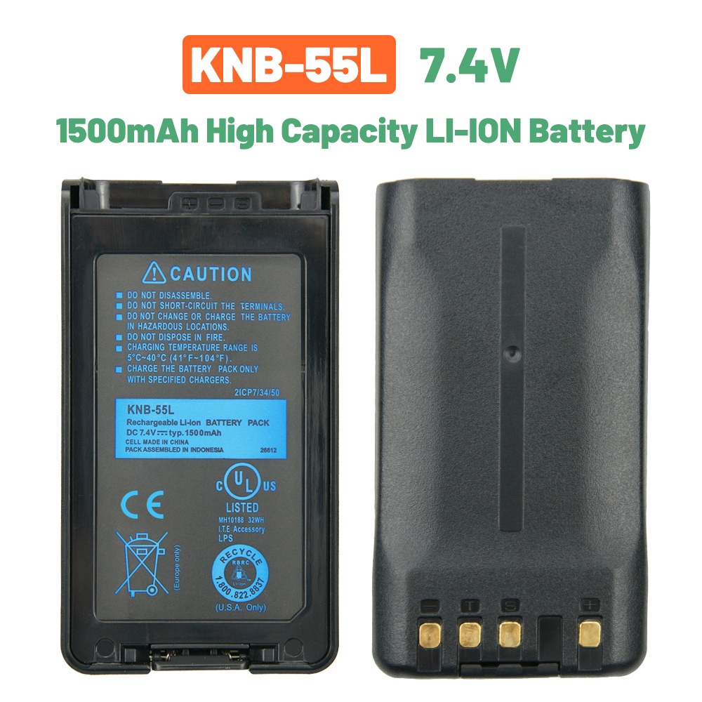 DC-51KNB-55L เปลี่ยนแบตเตอรี่สําหรับ Kenwood NX-3200 NX-3300 NX-3400 TK-3360, TK-3160, TK-2170, TK-3