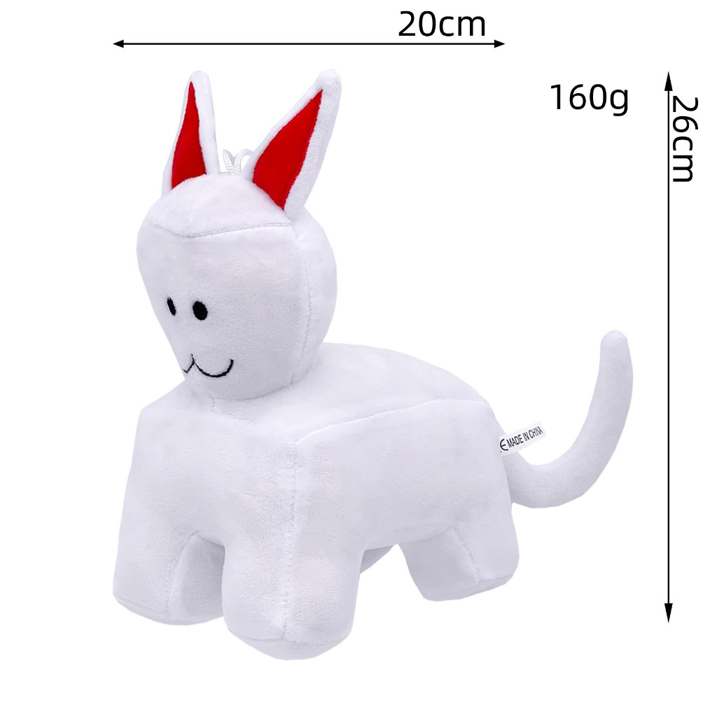 Rytanda Ro Blox คลาสสิก Kitty หมอนตุ๊กตาพิกเซลภาพแมวตุ๊กตาหมียัดไส้ของเล่นนุ่มสําหรับแฟนของขวัญวันเก