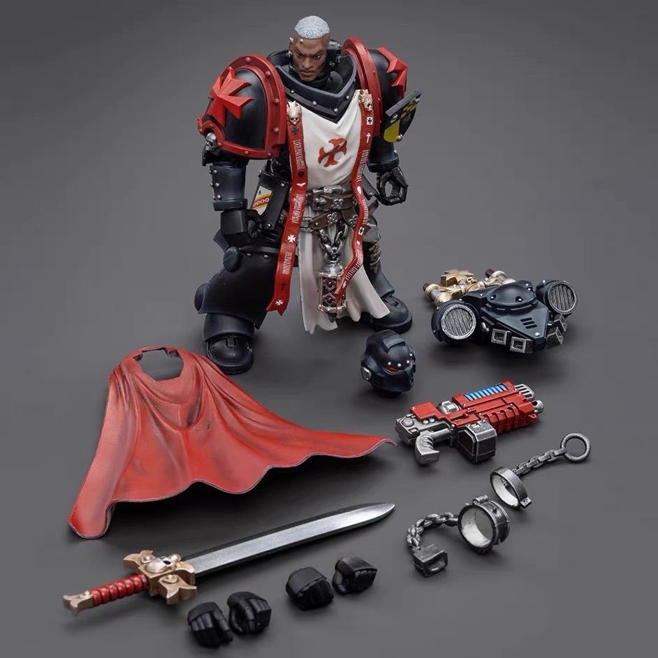พร้อมสต็อก Dark Source Warhammer Black Templar Holy Sword Soldier Longbaster Movable Soldier