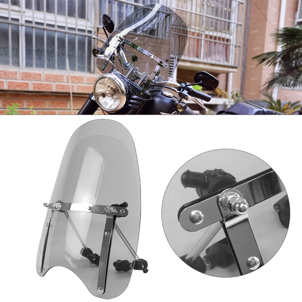 Areyourshop ขนาดใหญ่ 19 x17 กระจกสําหรับ Harley Sportster สําหรับ Suzuki สําหรับ Honda สําหรับ Kawas