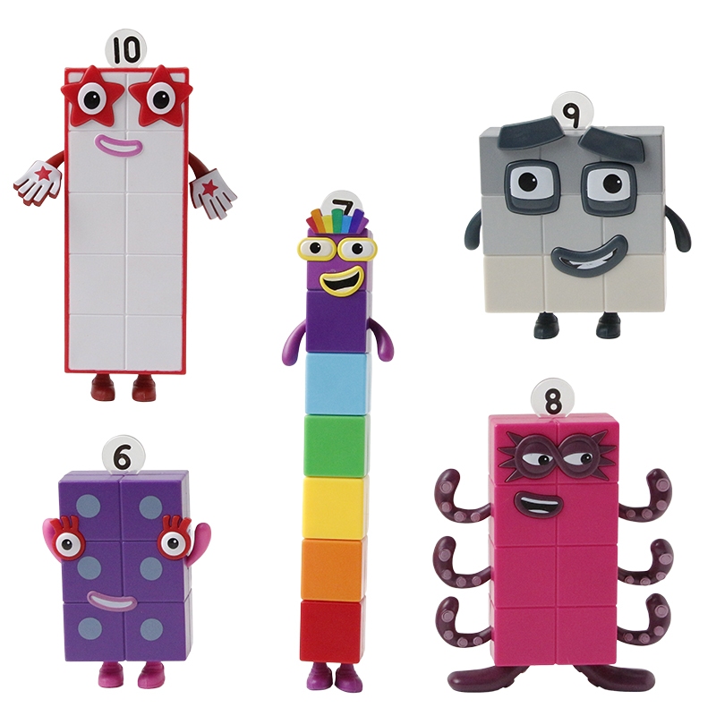 5 ชิ้น/เซ็ต 11-22 ซม. Numberblocks Action Figure Pvc รูปปั้นคอลเลกชันของเล่นเพื่อการศึกษาพิเศษของขวัญวันเกิดสําหรับเด็กตกแต่งเค้ก