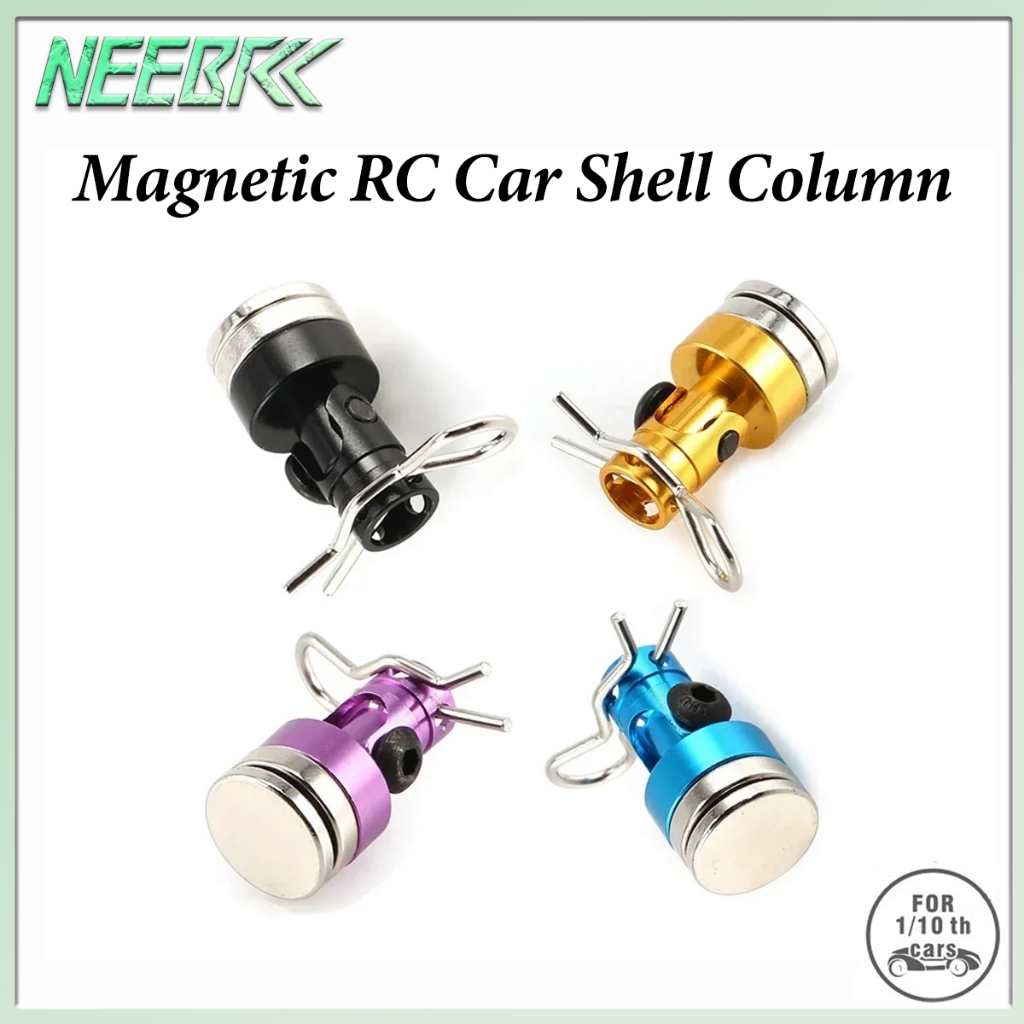4PCS NEEBRC RC รถโลหะแม่เหล็กโพสต์ Mount คอลัมน์โพสต์สําหรับ 1/10 Traxxas HSP TRX4 D90 Redcat Tamiya