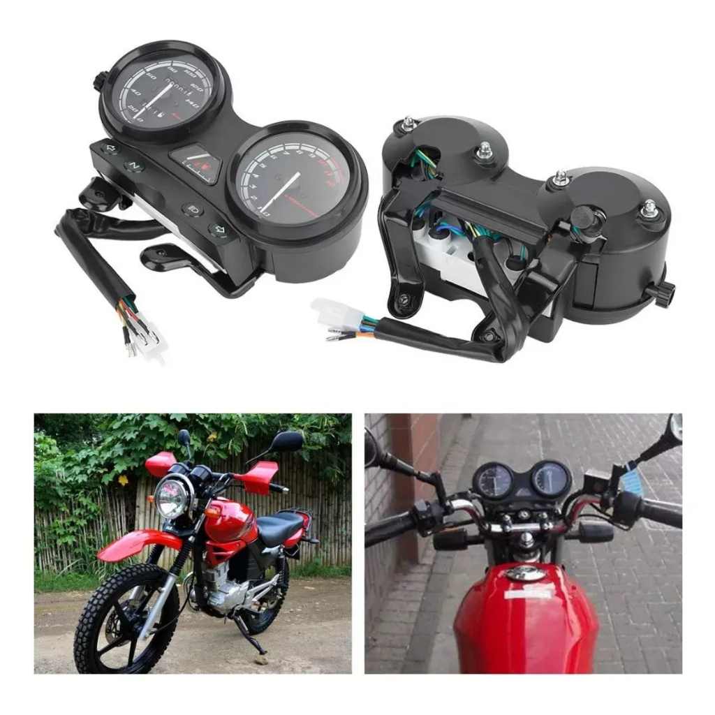 YAMAHA YBR125 Factor เครื่องวัดกลไกเฉพาะพร้อมนาฬิกาจับเวลา เครื่องวัดความเร็วคู่ยุโรป เครื่องวัดระยะ