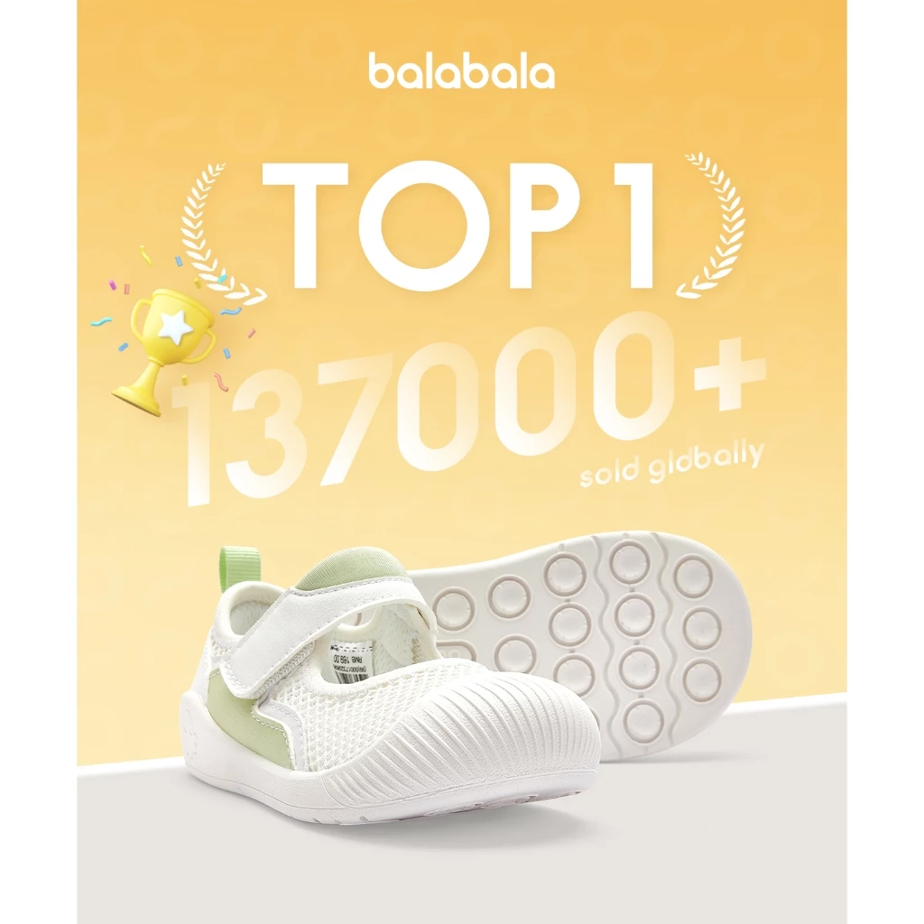 Balabala Walking Shoes littleOcto First Walkers- Classic รองเท้าแตะสำหรับเด็กทารก มีตาข่าย ระบายอากาศ กันลื่น ~ thumbnail 9