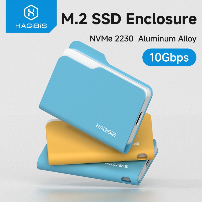 Hagibis 2230 M.2 NVMe SSD Enclosure 10Gbps USB 3.2 Gen 2 ถึง PCI-E โฟลเดอร์ SSD ภายนอก SSD แล็ปท็อป Solid State Drive Case