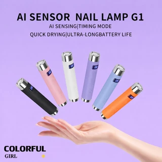 SNRQI G1 ยี่ห้อ AI 2.0 เครื่องเป่าไฟฉาย|โคมไฟเล็บ AI แบบพกพาไร้สาย| แบตเตอรี่ 800มะห์ · 30/60 วินาที จับเวลา · ขนาดเล็ก พกพาสะดวก · ใช้งานง่าย ไม่มีพื้นที่เสีย