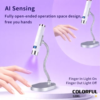 SNRQI G1 ยี่ห้อ AI 2.0 เครื่องเป่าไฟฉาย|โคมไฟเล็บ AI แบบพกพาไร้สาย| แบตเตอรี่ 800มะห์ · 30/60 วินาที จับเวลา · ขนาดเล็ก พกพาสะดวก · ใช้งานง่าย ไม่มีพื้นที่เสีย