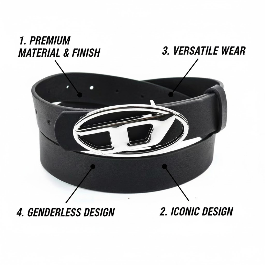 Y2K Lettered เข็มขัดหัวเข็มขัดโลหะรูปไข่หนัง PU อินเทรนด์น้ําหนักเบาสําหรับสวมใส่สํานักงานวันหยุด