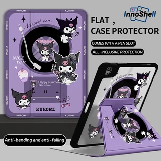 ⚡จัดส่งทันที⚡เคสไอแพดมีโบว์ การหมุน 360 Kuromi Pro13 Gen11 Air7/6 11 Air5/4การ์ตูน เคสipad Gen6/5