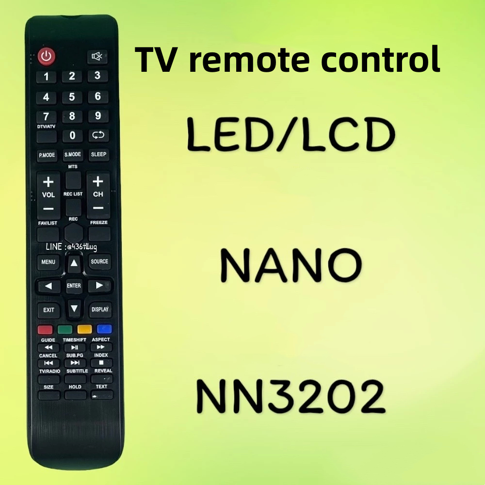 เหมาะสําหรับรีโมทคอนโทรล Nano Nano Nano TV รุ่น NN3202