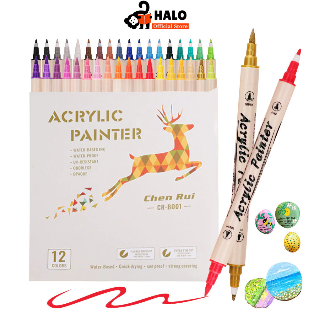 80 สี คู่ เคล็ดลับ อะคริลิคปากกามาร์กเกอร์ชุดระบายสีชุดปากกาเน้นข้อความสีเครื่องหมายชุดอุปกรณ์ศิลปะ
