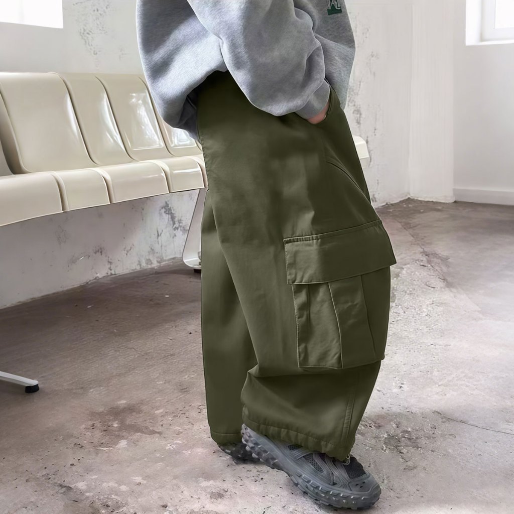 SweetKids พร้อมส่งจากกทม🌸กางเกงคาร์โก้เด็ก🍓กางเกงเด็กผู้ชาย สไตล์เกาหลี หล่อ ผ้าสบาย ทรงหลวม เอวยาดยืด สไตล์เกาหลี ใส่ได้ในทุกโอกาส - รูปที่ 2