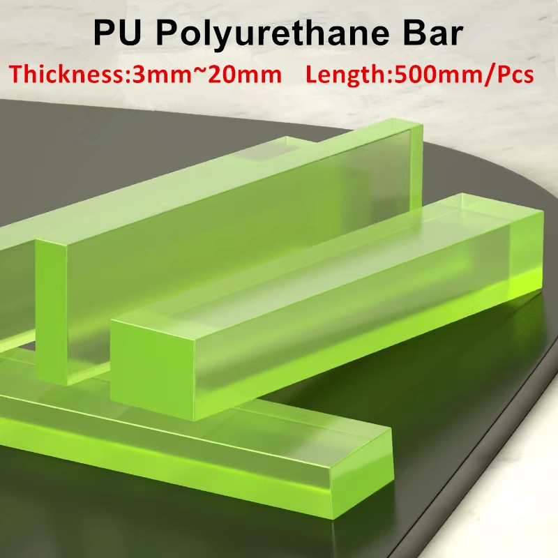 บาร์ยูรีเทน PU,แถบยางยูรีเทน,แผ่นรองเบาะสําหรับเครื่องจักร/อุปกรณ์/โครงการ DIY,ความยาวความต้านทานการสึกหรอและฉีกขาด 500 มม.