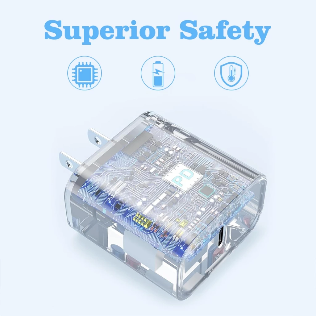 Oscrop ชุดชาร์จเร็ว PD 30W หัวชาร์จ+สายชาร์จ Type-C รองรับ iPhone 15-17 Pro Max thumbnail 7