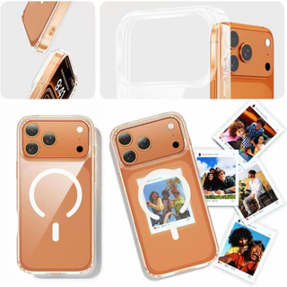 WSKEN For iPhone 17ProMax 16ProMax โปร่งใส แม่เหล็ก Case Set Magnetic เคส ไอโฟน 17 16Pro 16Plus 16 เคสกันกระแทก เคสใส ฟิล์มกระจกนิรภัย ฟิล์มกล้อง
