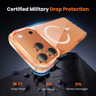 WSKEN For iPhone 17ProMax 16ProMax โปร่งใส แม่เหล็ก Case Set Magnetic เคส ไอโฟน 17 16Pro 16Plus 16 เคสกันกระแทก เคสใส ฟิล์มกระจกนิรภัย ฟิล์มกล้อง