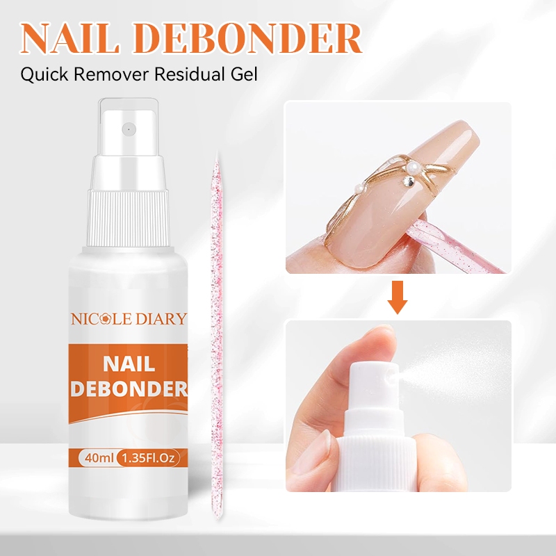 40ml Debonder เล็บสําหรับลบเล็บปลอมเคล็ดลับ Remover กดบนเล็บเล็บ Rhinestone Remover เครื่องมือ