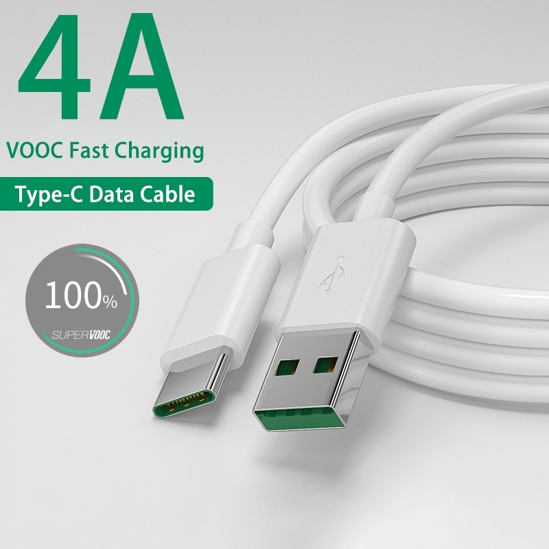 Oppo a54 Fast Charger อะแดปเตอร์ USB 6A Super Flash VOOC ประเภท C สาย A53s A73 A74 Reno3 Q2 X2 oppo 