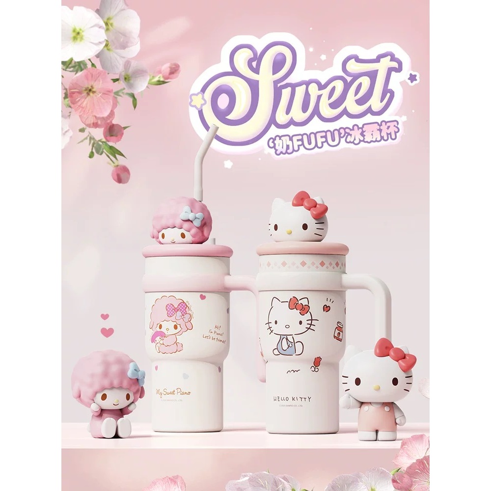 Sanrio HelloKitty กระบอกน้ำ แก้วน้ำเก็บอุณหภูมิ ขนาด 700ml. Sus316 ลายน่ารักมากๆค่ะ Thermos Cup - รูปที่ 7
