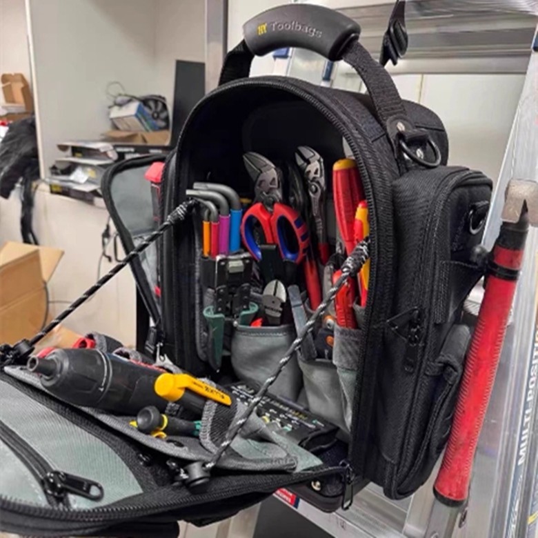 HY-Tech Pac Medium Compact (HY-TPMC Black) กระเป๋าเป้สะพายหลังหนักอ่อนแอปัจจุบัน Hydroelectric อุปกรณ์ชุดซ่อม - รูปที่ 7