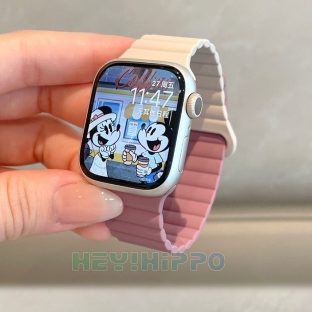 ซิลิโคนแม่เหล็กดึงดูดสายนาฬิกาสําหรับ ฉันดู ส10 46มิลลิเมตร42มิลลิเมตรสีบล็อกสายนาฬิกาข้อมือสําหรับ ฉันดู ชุด 10 9 8 7 6 5 4 3 กับ3 พิเศษ2 49มิลลิเมตร45มิลลิเมตร41มิลลิเมตร44มิลลิเมตร40มิลลิเมตร38มิลลิ