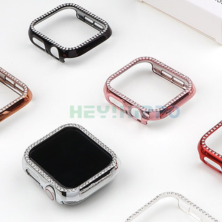 เคสนาฬิกาข้อมือ Pc ประดับเพชร สําหรับ watch 41 มม. 45 มม. watch series 7 6 5 4 SE 40 มม. 44 มม.