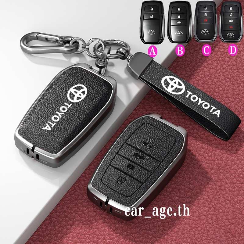 เคสกุญแจรถ Toyota สําหรับ Toyota Harrier/Revo/Rocoo/Innova/Fortuner/GR Sport/Camry/Hilux rogue/Land cruiser/Innova zenix/Hilux gr ฝาครอบกุญแจรีโมท