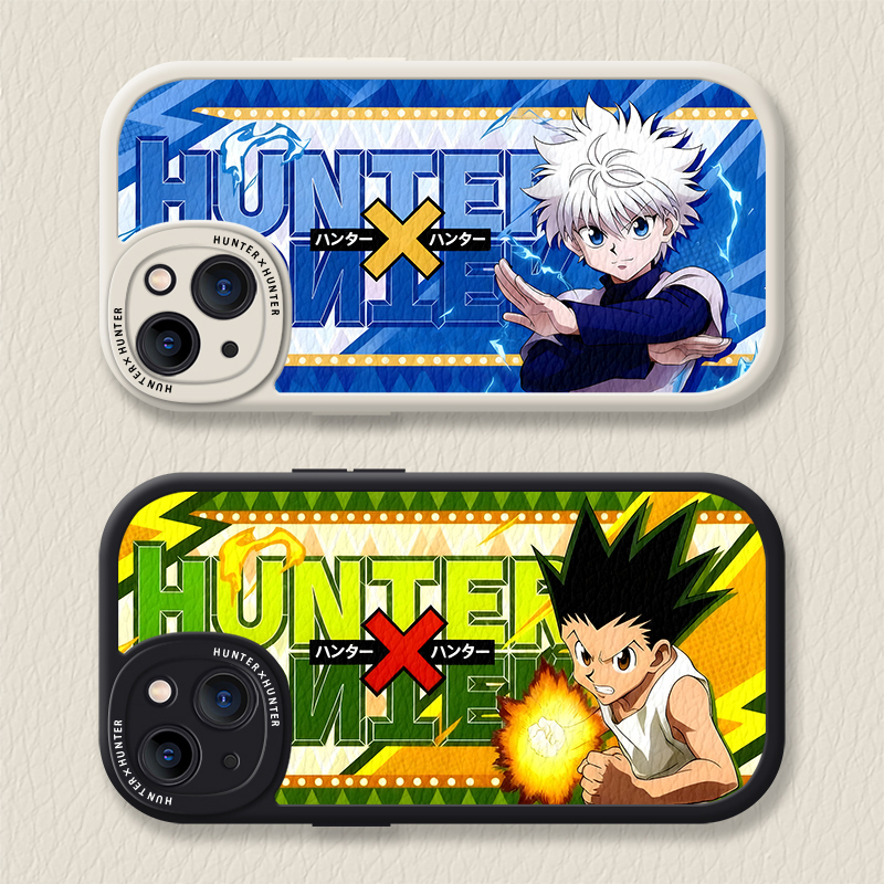 Hunter Hunter Case iPhone สําหรับ 16 / 15 / 14 / 13 / 12 Mini / 11 Promax Card Style Gon / Killua So