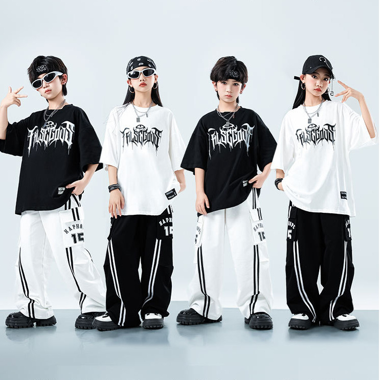 15-75KG ชุดเต้นเด็ก ชุดเต้นแจ๊ส เด็กผู้หญิง เสื้อ ชุด cover dance เด็กผู้ชาย ชุดฮิปฮอป กางเกง ชุดเต้น cover