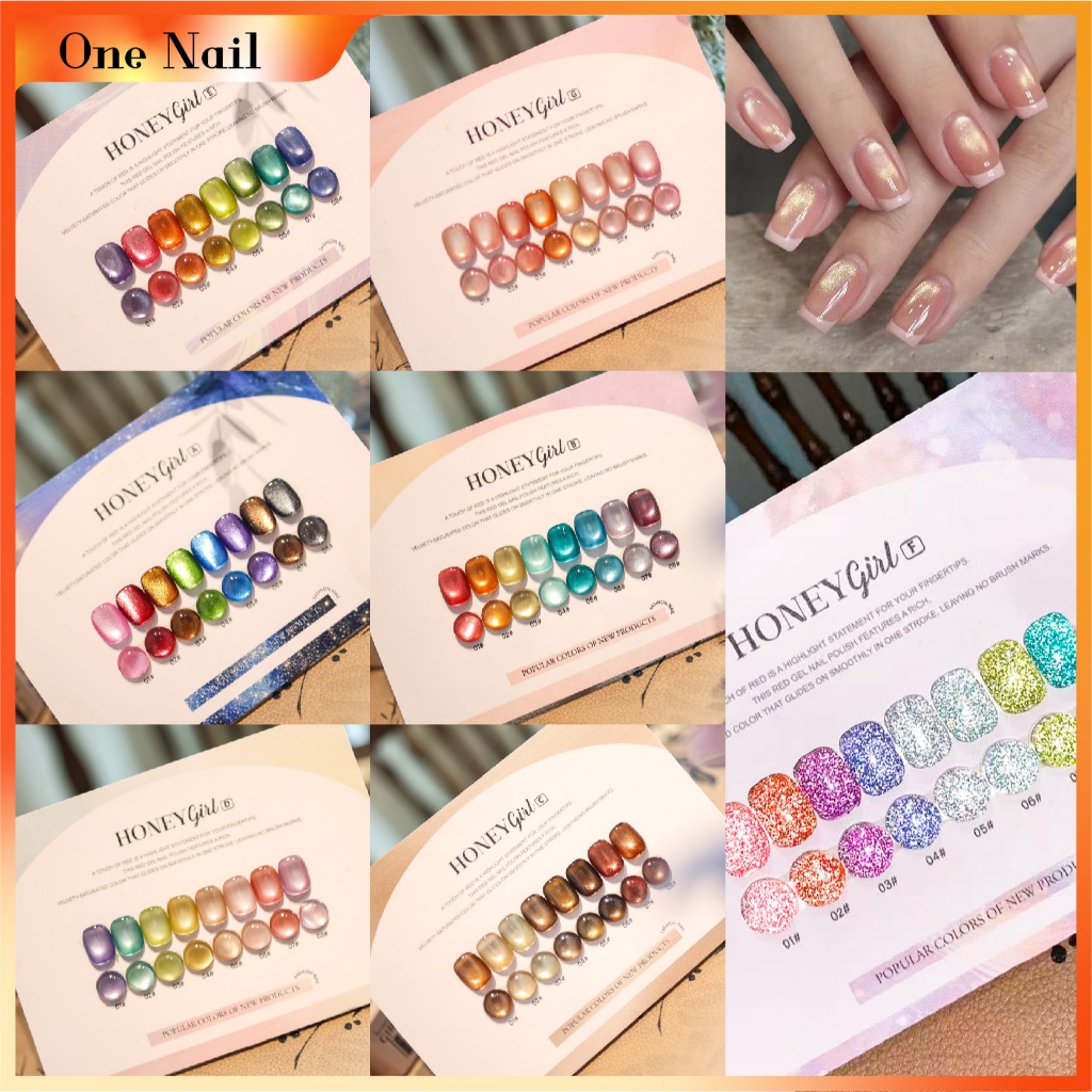 สต็อกพร้อม✨7 ตัวเลือก น้ําผึ้ง8สีตาแมว,ชุดเพ้นท์เล็บเพชร(15มล ฟรีกระดานสี) ลูกปัดแก้วตาแมวตาแมวตาแมวหลากสีเพชรแวววาวกาวตาแมวผ้าไหมซาตินสียอดนิยมในสี่ฤดูกาล
