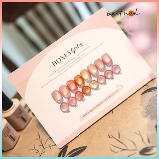 สต็อกพร้อม✨ความหลากหลายของทางเลือกน้ําผึ้ง8สีตาแมว,ชุดแต่งเล็บเพชรหัก(15มล ฟรีคณะกรรมการสี) ลูกปัดแก้วตาแมว,ตาแมวหลากสี,แววเพชรแตก,กาวตาแมวผ้าไหมซาตินสียอดนิยมสี่ฤดู