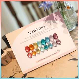 สต็อกพร้อม✨ความหลากหลายของทางเลือกน้ําผึ้ง8สีตาแมว,ชุดแต่งเล็บเพชรหัก(15มล ฟรีคณะกรรมการสี) ลูกปัดแก้วตาแมว,ตาแมวหลากสี,แววเพชรแตก,กาวตาแมวผ้าไหมซาตินสียอดนิยมสี่ฤดู