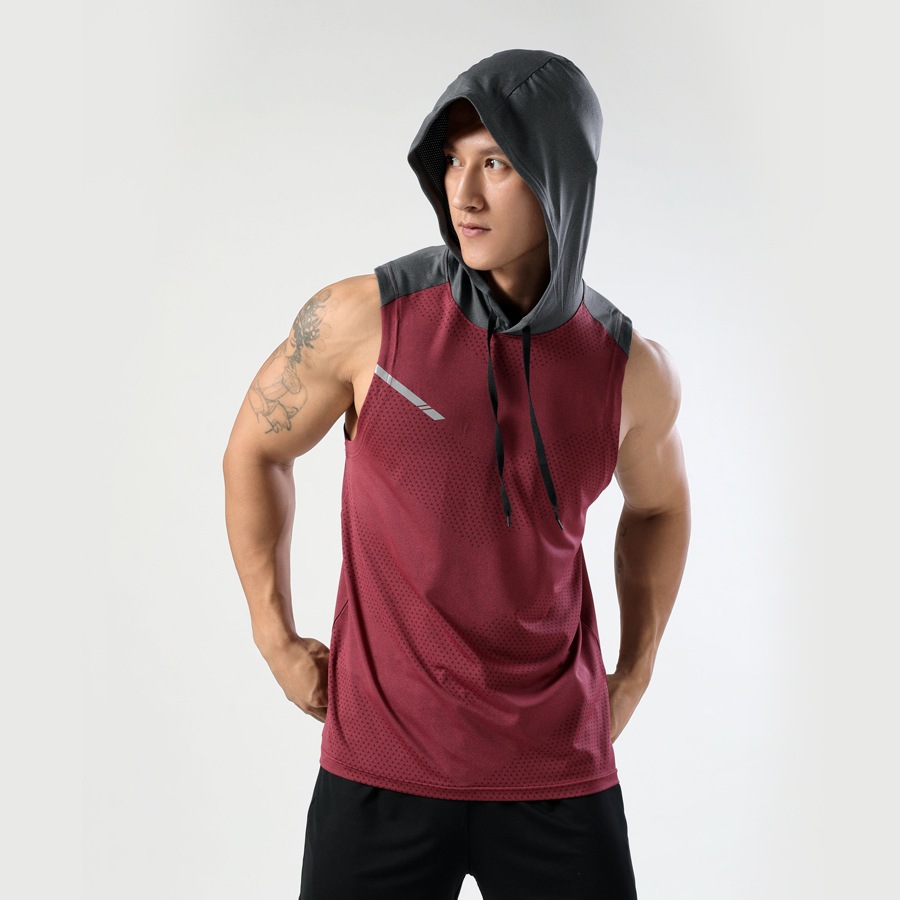American Vibe Milk Silk Workout Hoodie Outfit Wear- Mens Gym & Streetwear Top