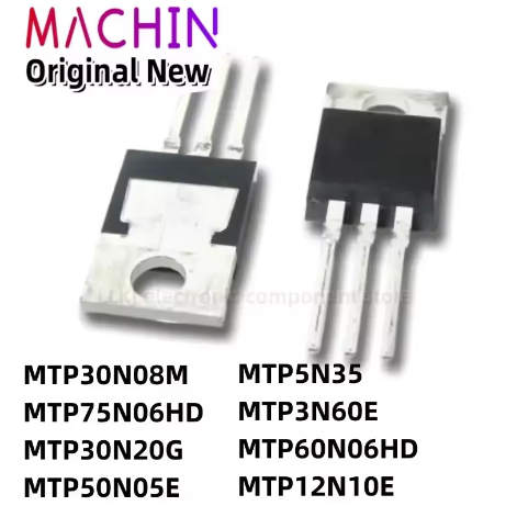 1-5PCS MTP30N08M MTP75N06HD MTP30N20G MTP50N05E MTP5N35 MTP3N60E MTP60N06HD MTP12N10E TO-220 MOS FET