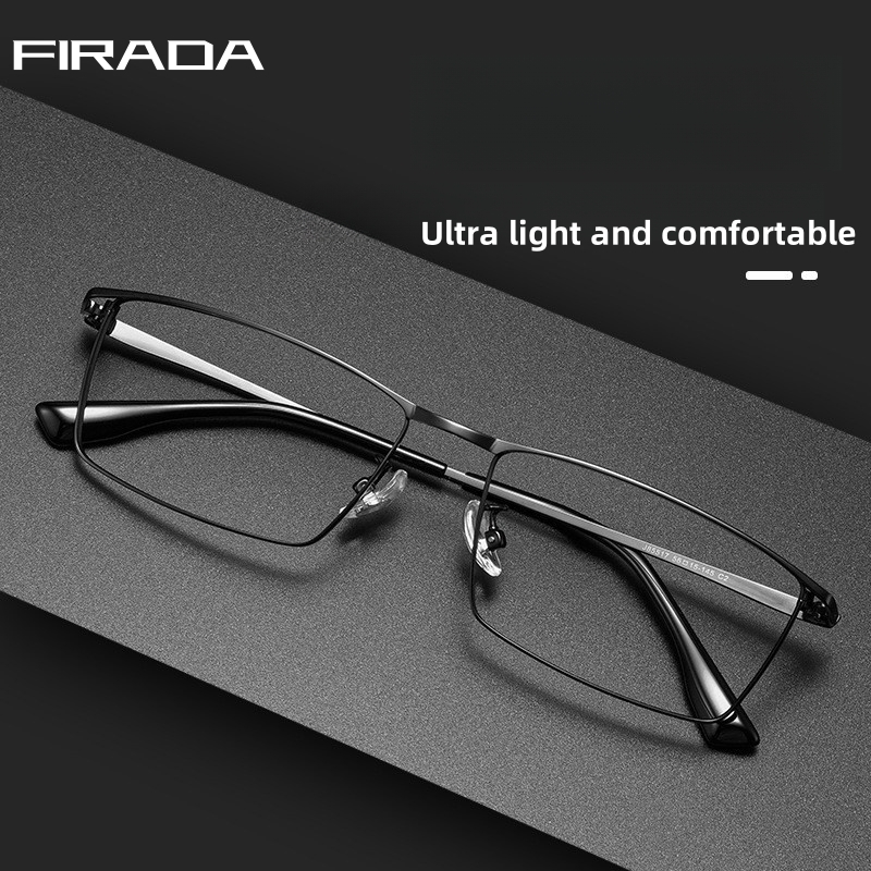 FIARDA แว่นตา retro luxury ultralight optical prescription เหมาะสำหรับการใช้งานทั้งงานธุรกิจและแฟชั่น โมเดล 85517-C
