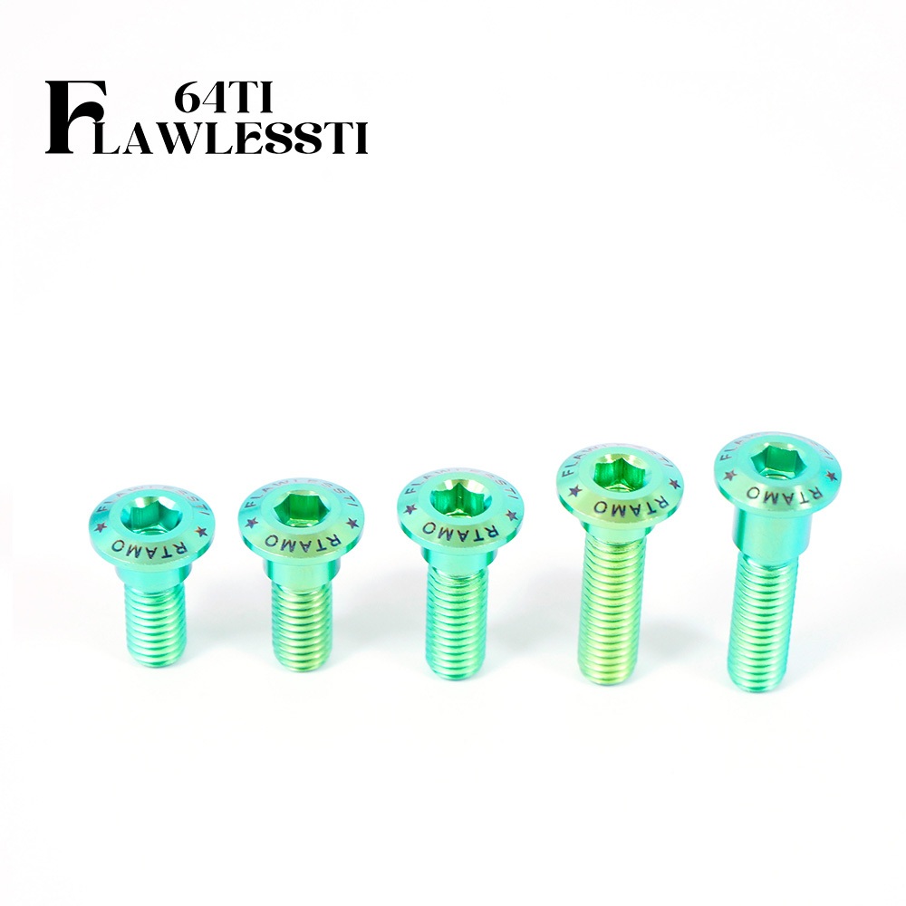 FLAWLESSTI M8x20-33 M6x20-25 มม.G5 ดิสก์เบรกด้านหน้าด้านหลังพักเท้าไทเทเนียม Bolt สําหรับ Forza 350 ADV 160 PCX 160 Wave 125i Giorno 125 Xmax 300 Tmax 560 ZX6R ZX4R - รูปที่ 3