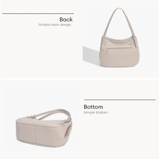David Jones Paris Livia 2025/2026 ฤดูใบไม้ร่วงฤดูหนาวผู้หญิง Fine Pebble Grain Pu หนังหญิงนุ่มและนุ่มกระเป๋าสะพาย