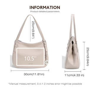 David Jones Paris Livia 2025/2026 ฤดูใบไม้ร่วงฤดูหนาวผู้หญิง Fine Pebble Grain Pu หนังหญิงนุ่มและนุ่มกระเป๋าสะพาย