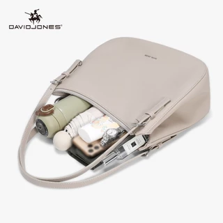 David Jones Paris Livia 2025/2026 ฤดูใบไม้ร่วงฤดูหนาวผู้หญิง Fine Pebble Grain Pu หนังหญิงนุ่มและนุ่มกระเป๋าสะพาย