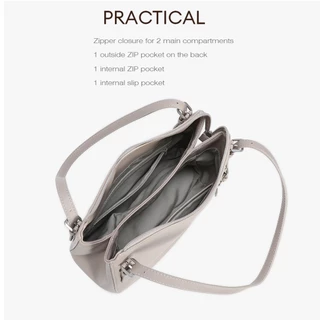 David Jones Paris Livia 2025/2026 ฤดูใบไม้ร่วงฤดูหนาวผู้หญิง Fine Pebble Grain Pu หนังหญิงนุ่มและนุ่มกระเป๋าสะพาย