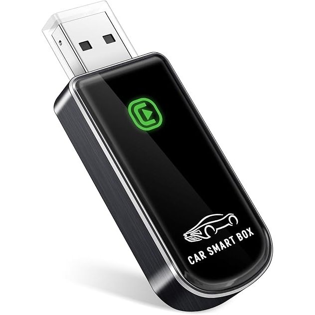 อะแดปเตอร์ CarPlay ไร้สายสําหรับ Apple iPhone iOS 10+ & รถยนต์จาก 2015+, Mini Edition, แปลงโรงงานแบบ