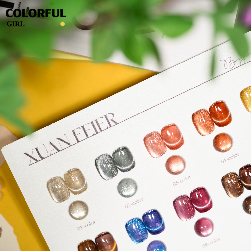 XUANFEIER เจลตาแมว 10 สี ดินแดนแร่ดาวเพลิง รูปที่ 5