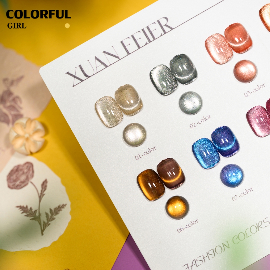 XUANFEIER เจลตาแมว 10 สี ดินแดนแร่ดาวเพลิง รูปที่ 3