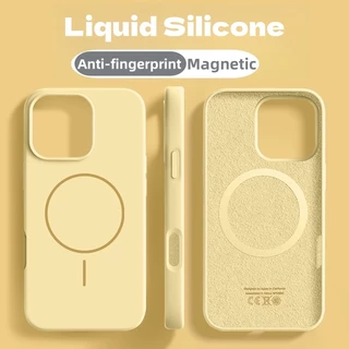 ใหม่ปลอกเคลือบป้องกันลายนิ้วมือซิลิโคนนุ่มเคสโทรศัพท์สําหรับiphone 16 15 14 13 12 11 Pro Maxกรณี16proหรูหรา15Plusแม่เหล็ก13proกันกระแทก15proปกหลัง13proสีชมพู