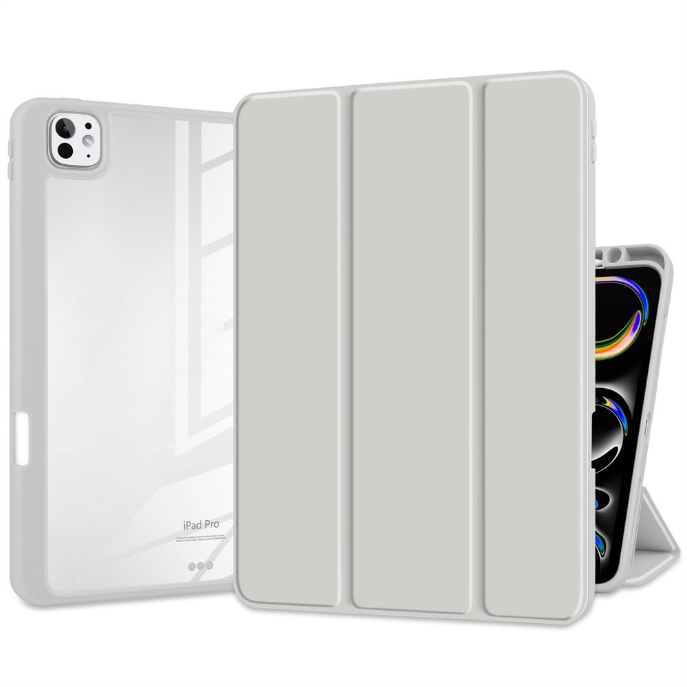 สําหรับ iPad Pro 11/12.9/13 Air4/5/6/7 กรณีโปร่งใสปกหลังสําหรับ iPad7/8/9/10 mini