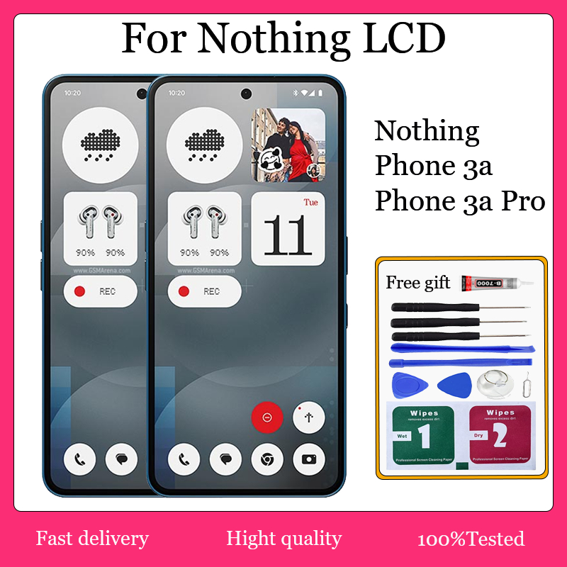 Original AMOLED สําหรับโทรศัพท์ Nothing 3a 3a Pro จอแสดงผล LCD หน้าจอสัมผัสเปลี่ยน