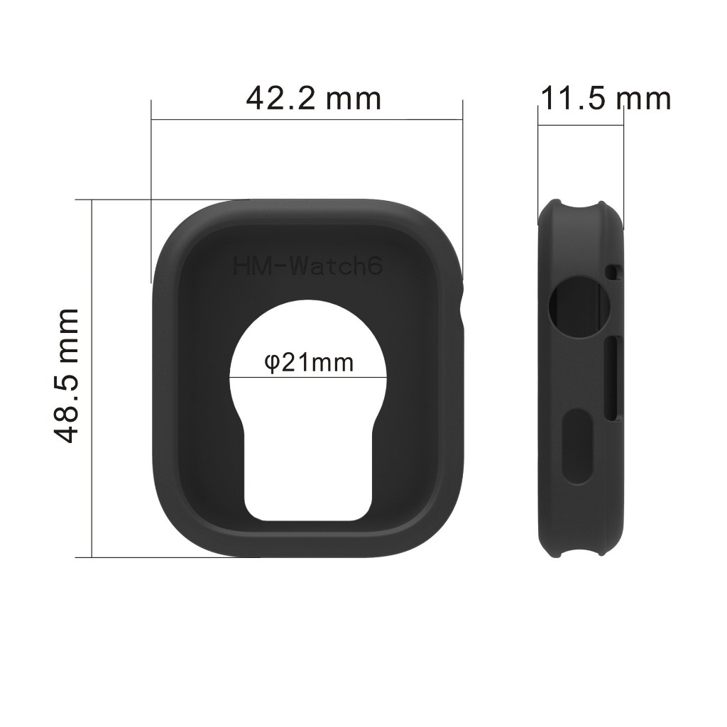 เคสซิลิโคน+วงสําหรับเรดมี่นาฬิกา6สายนาฬิกาข้อมือกีฬาระบายอากาศสายรัดซิลิโคนที่มีกรณีอ่อน คอมโบ สําหรับ เสี่ยวหมี่ เรดมี่ นาฬิกา5/4เปลี่ยนวงอุป - รูปที่ 6