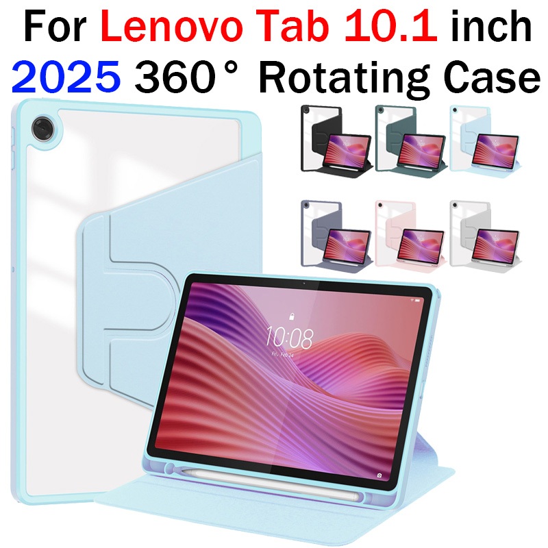 สําหรับ Lenovo Tab TB311FU TB311XU TB311XC 2025 360° เคสกันกระแทกแท็บเล็ต แท็บขาตั้งหมุนได้ 10.1