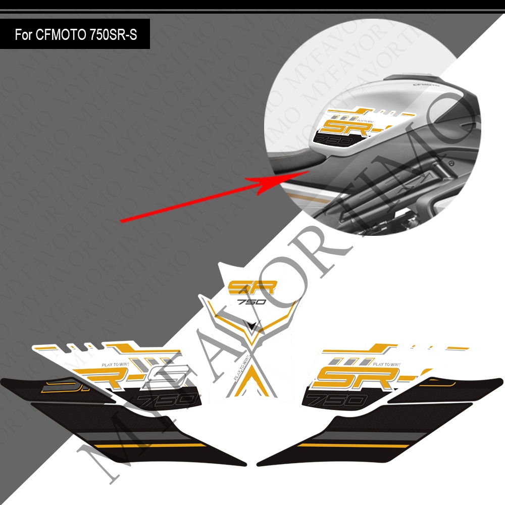 แผ่นรองถังน้ํามันรถจักรยานยนต์ 750SR เหมาะสําหรับ CFmoto 750SR-S 750SRS 750 SR 750SR S แผ่นรองถังน้ํ