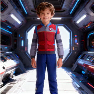 ชุดเด็กผู้ชาย PAW Patrol Ryder คอสเพลย์เครื่องแต่งกายเสื้อแข…